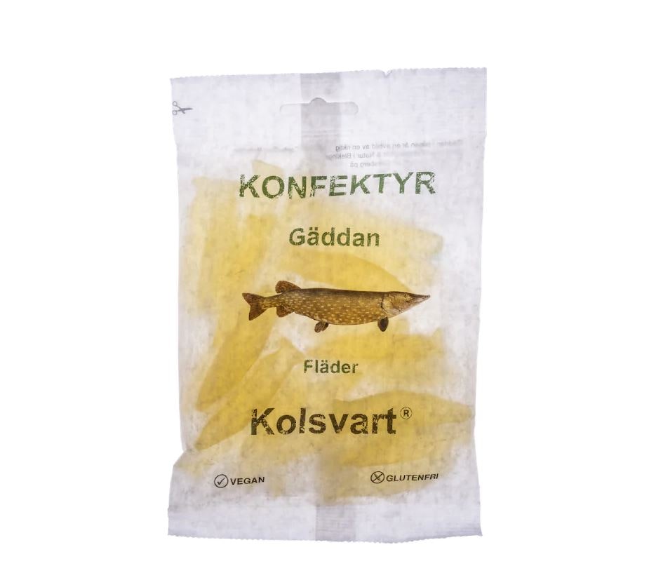 Gäddan Fläder 120 g, Kolsvart