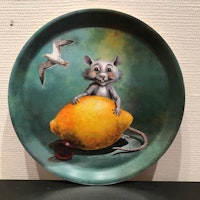 Vincent och Citronen Bricka Ø25 cm