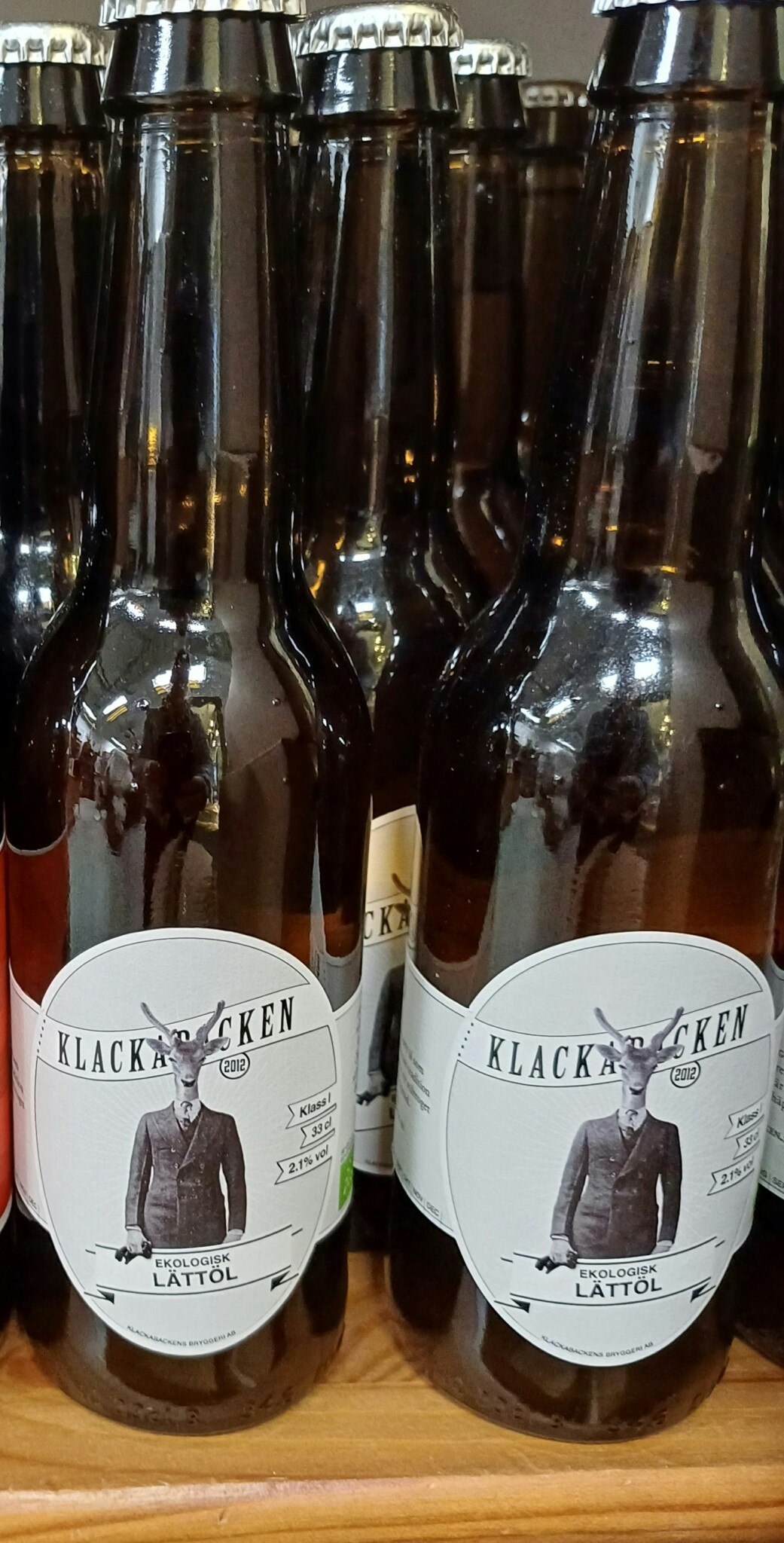 Lättöl 2,1%, 33cl, Hel Låda (24 st), Klackabacken