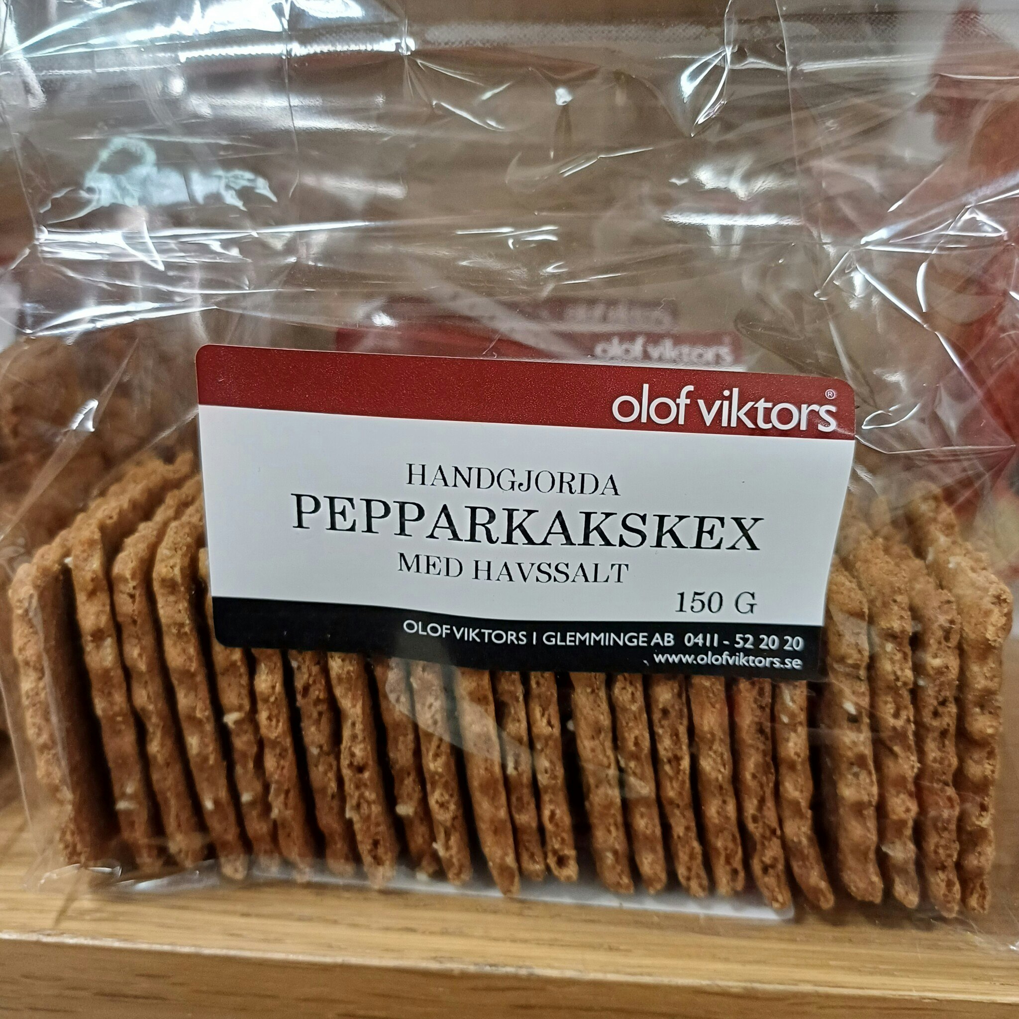 Pepparkakskex med havssalt 150g, Olof Viktors