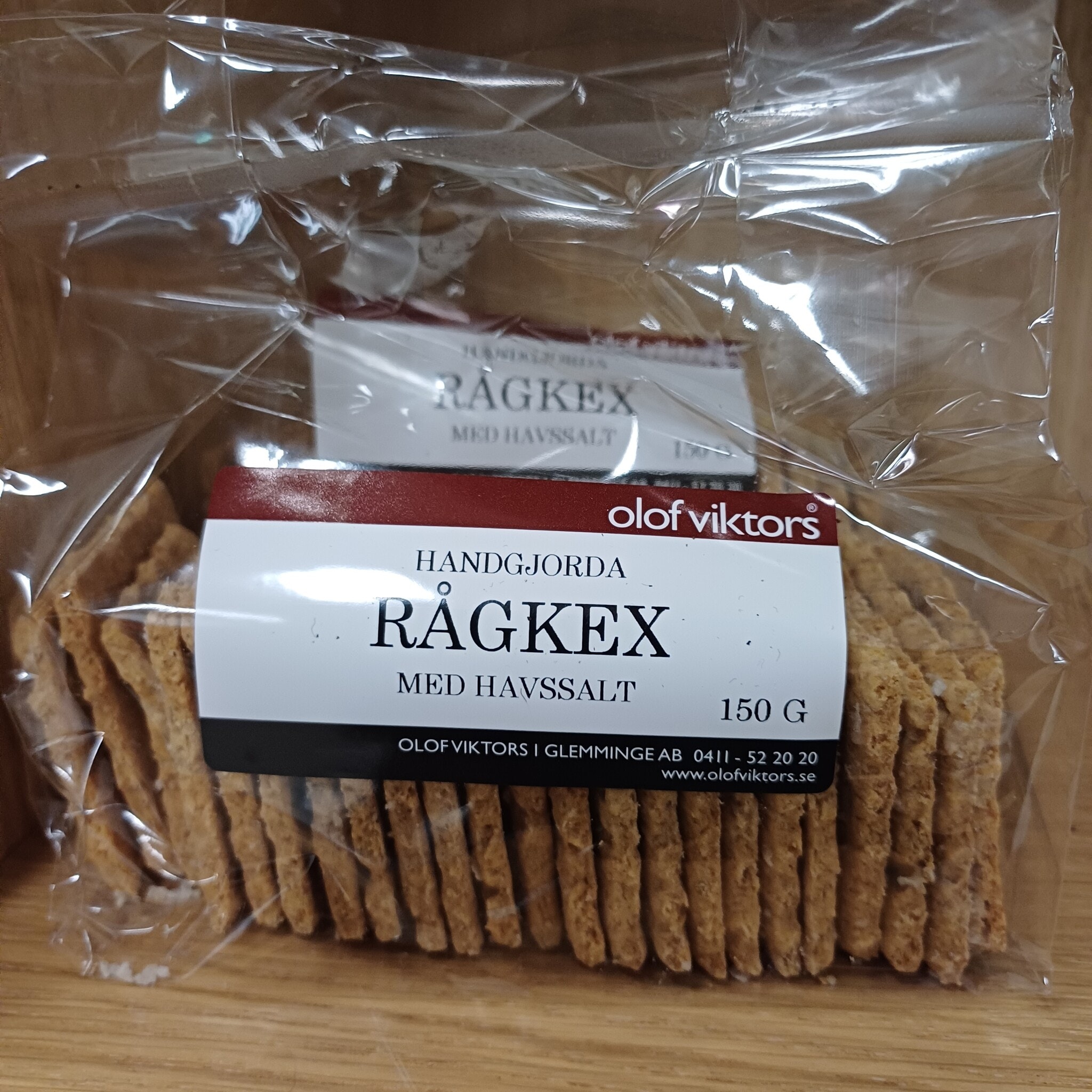 Rågkex med havssalt 150g, Olof Viktors