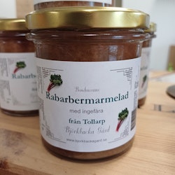 Rabarbermarmelad med ingefära 325 g, Bondmorans