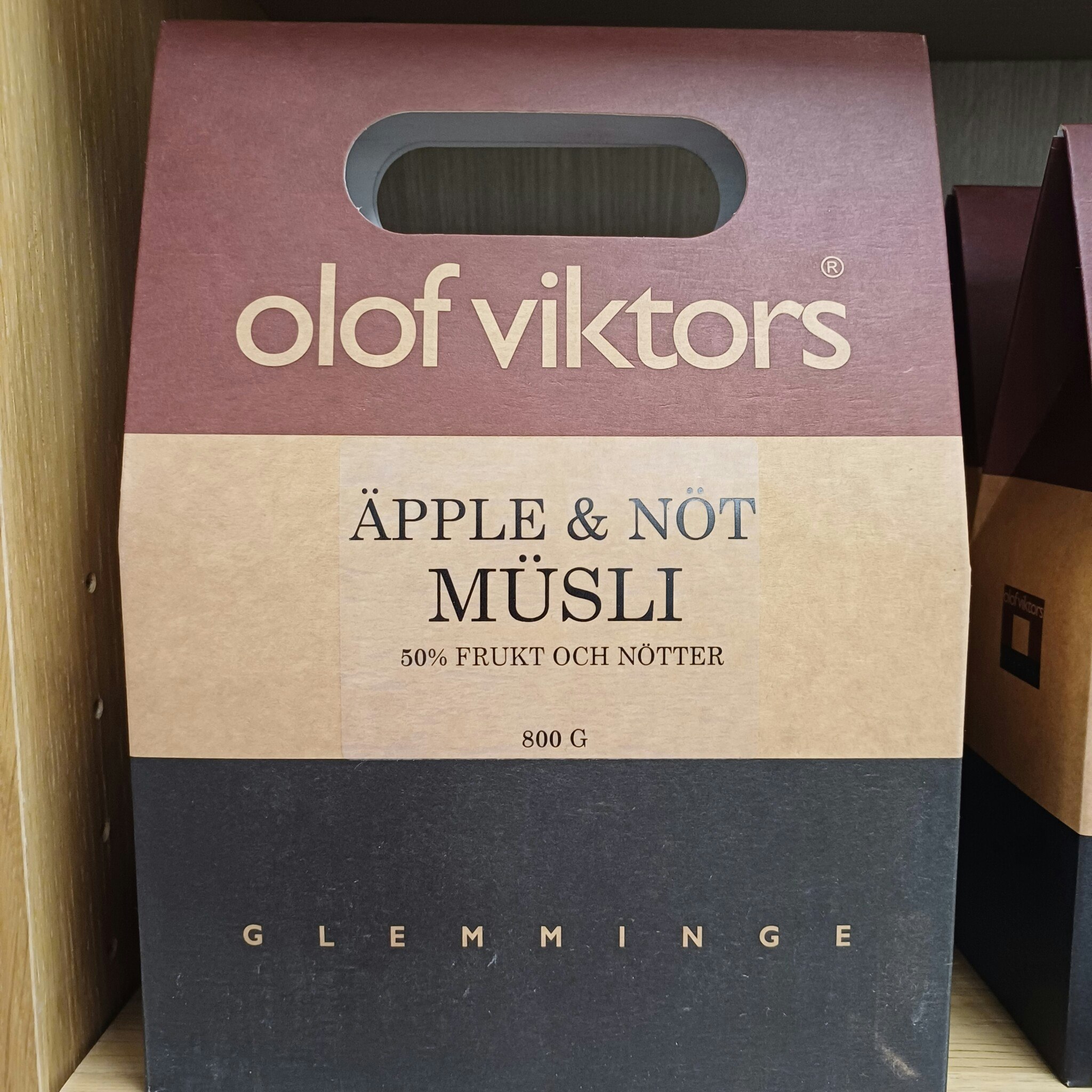 Äpple & nötmüsli 800g, Olof Viktors