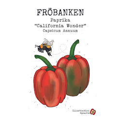 Paprika 'California Wonder', Fröbanken