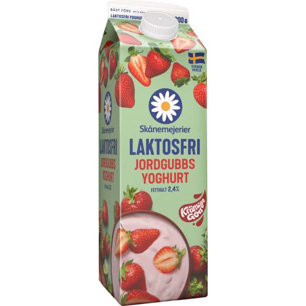 Laktosfri Jordgubb Yoghurt 2,5% 1000 g, Skånemejerier