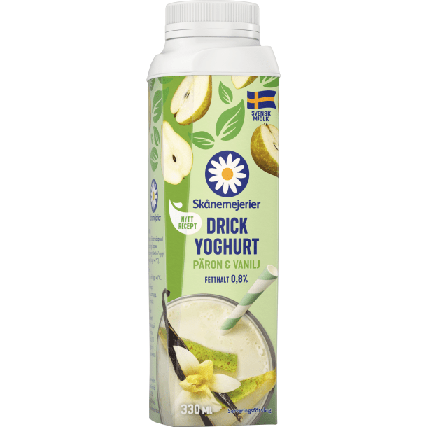 Drickyoghurt Päron/Vanilj 0,5% 330 ml, Skånemejerier