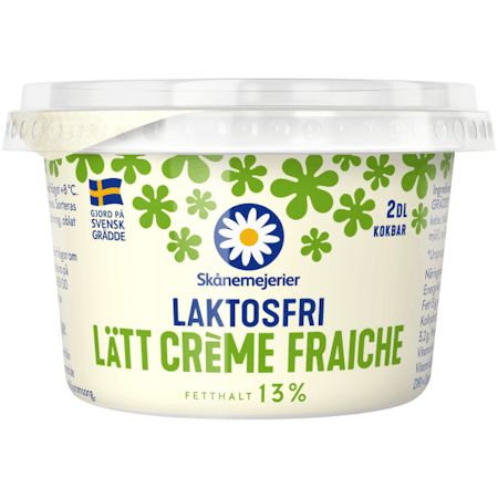 Laktosfri Crème fraiche Lätt 13% 2dl Skånemejerier