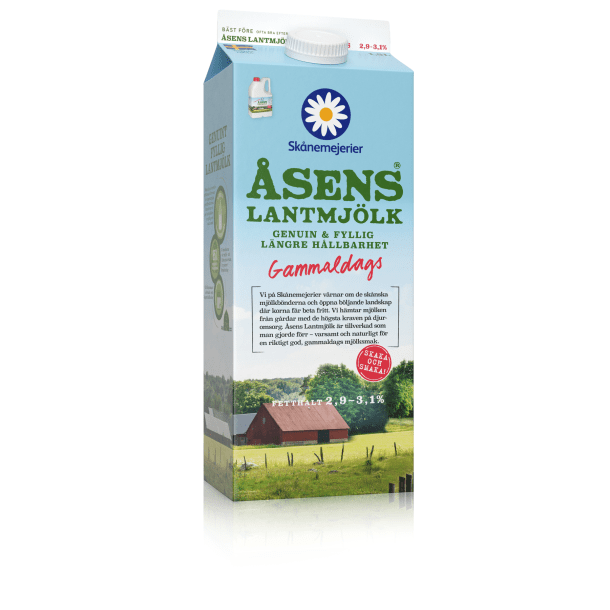 Åsens Lantmjölk 2,9-3,1% Gammaldags 1,5 L, Skånemejerier