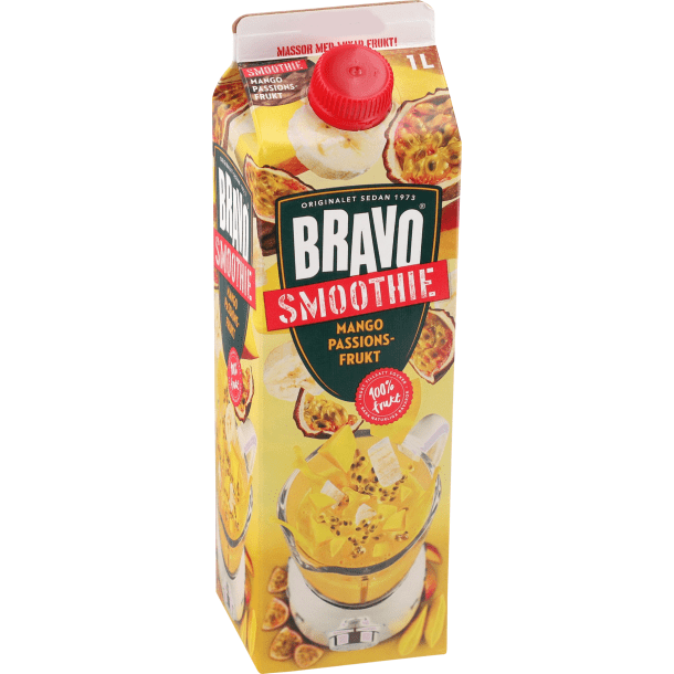 Bravo Smoothie Mango/Passionsfrukt 1L