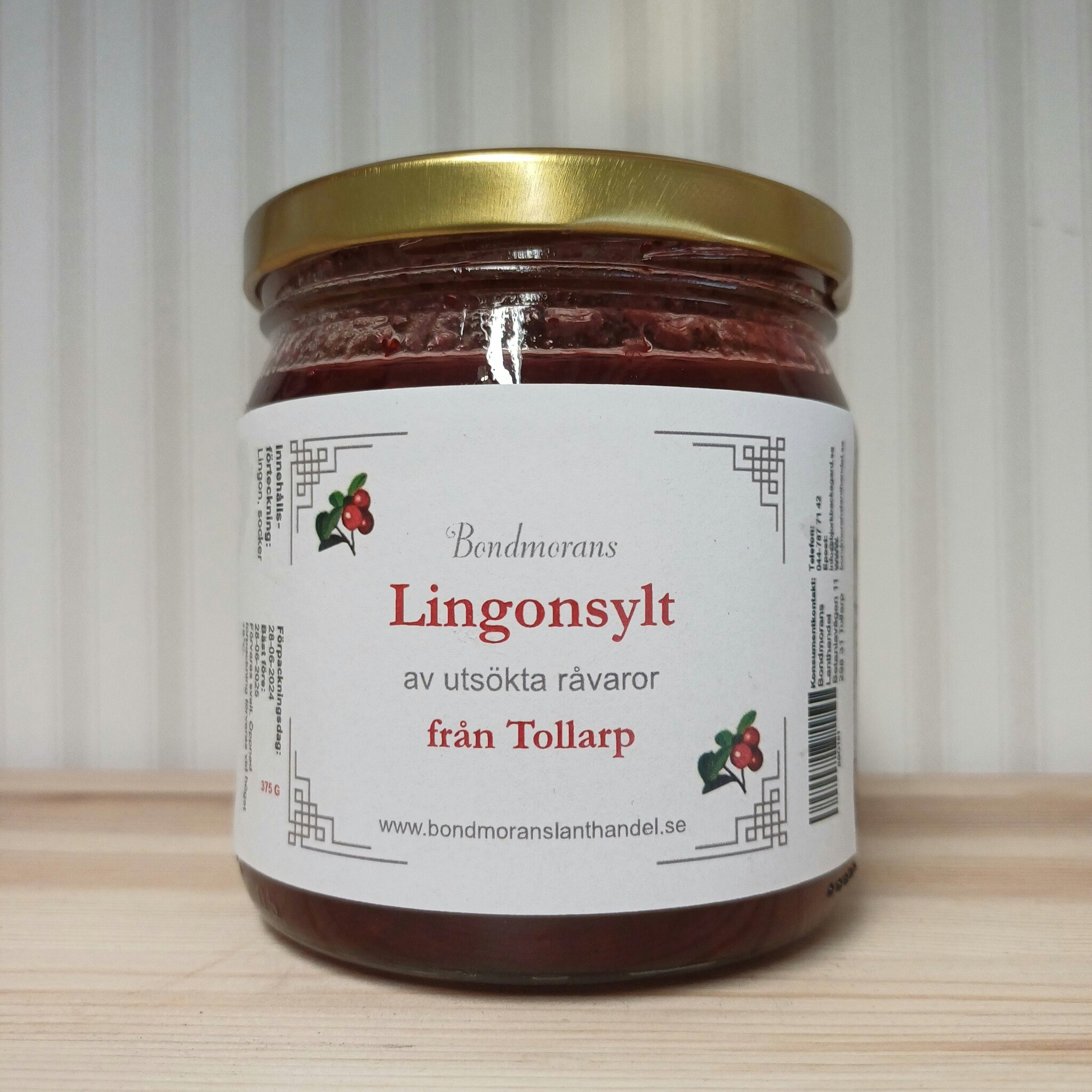 Lingonsylt 425 g, Bondmorans
