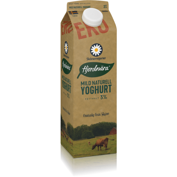Mild Naturell Yoghurt EKO 3% 1 L, Skånemejerier