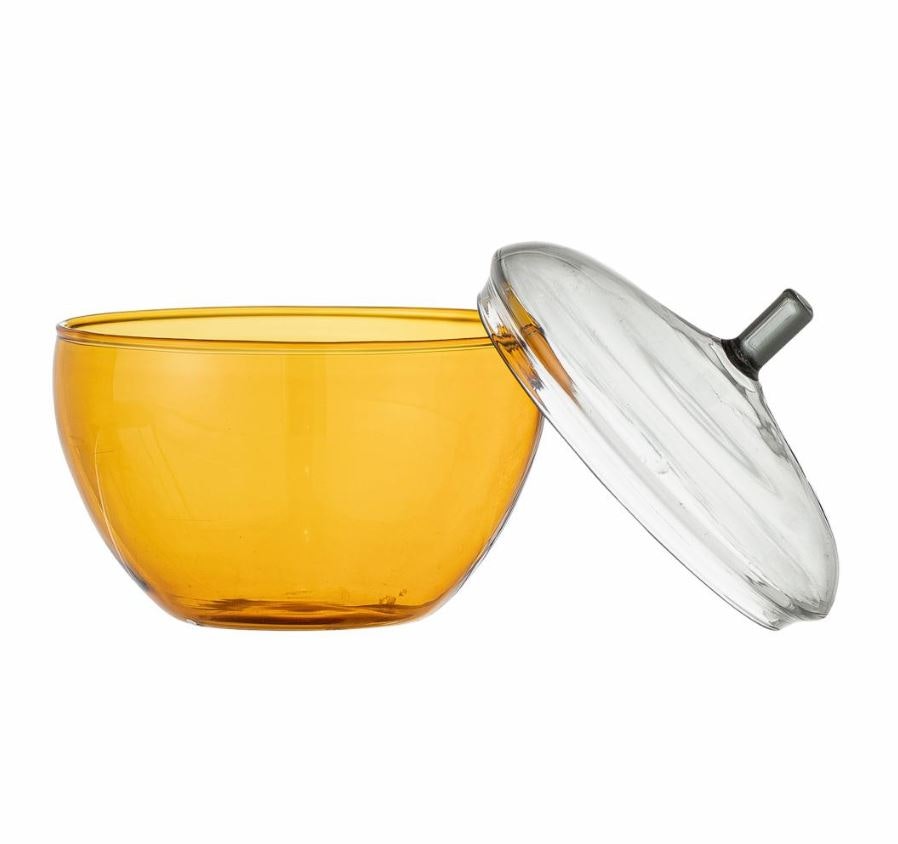 Glasskål med lock Danni D10 cm