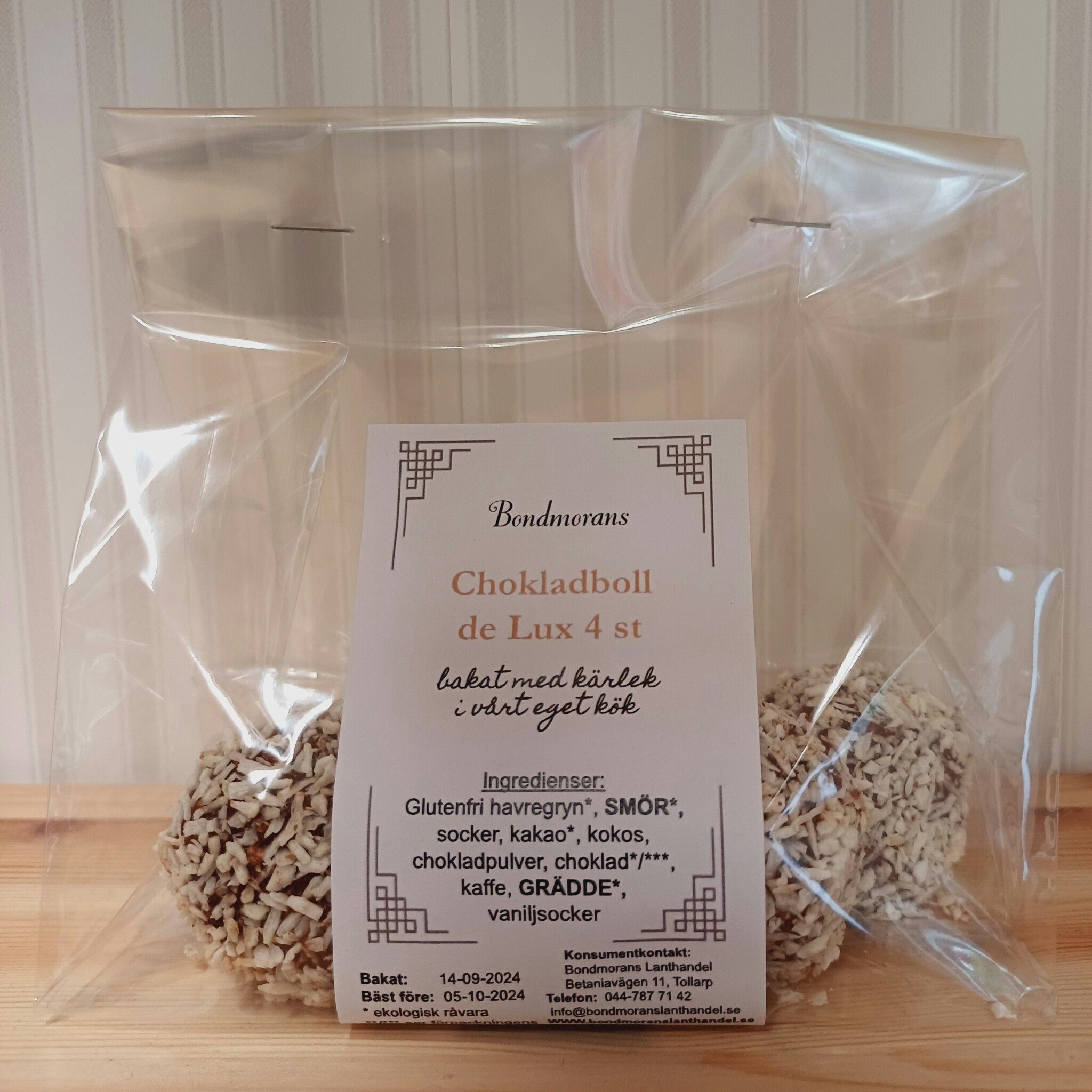 Chokladbollar de Lux, 4 st, Bondmorans