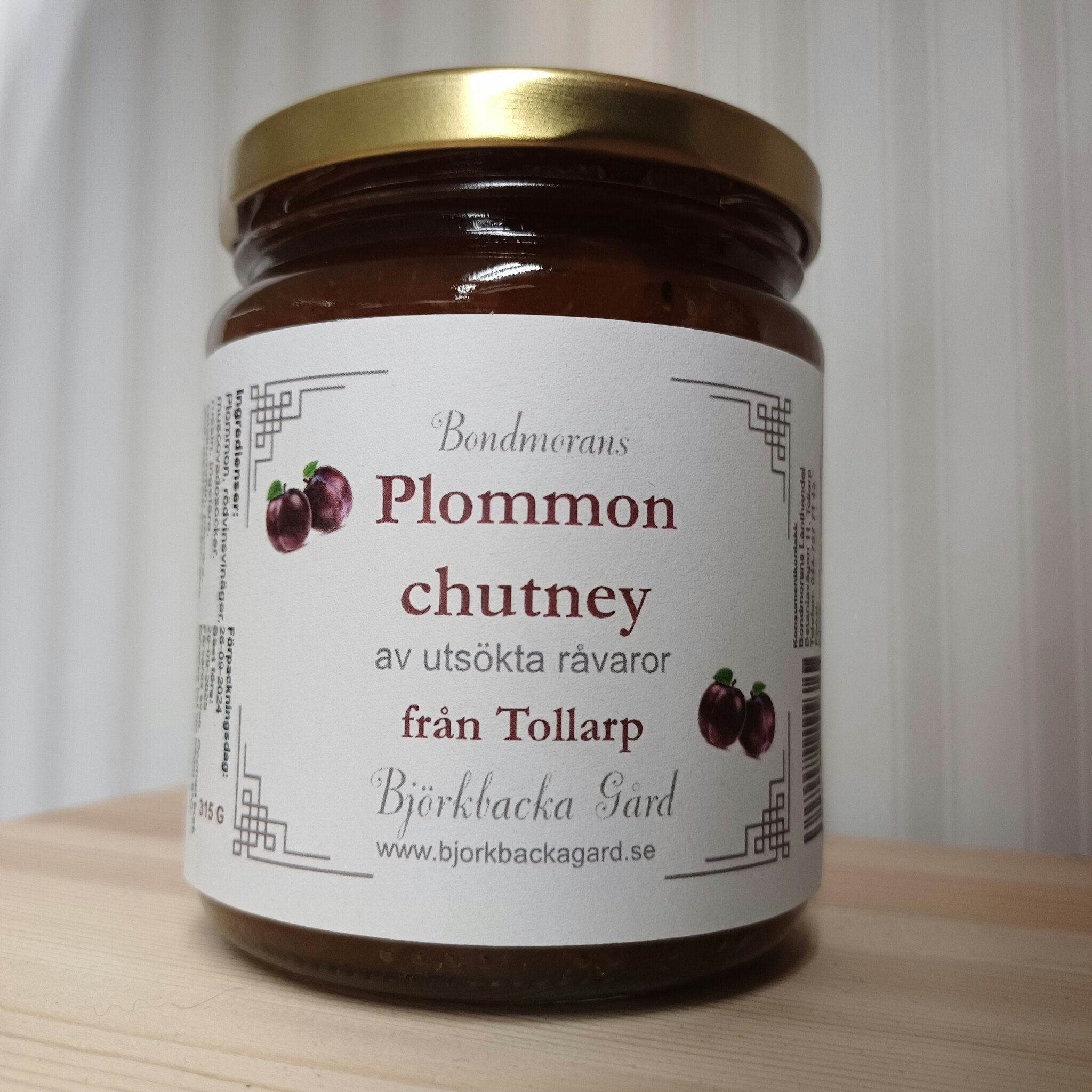 Plommonchutney 315g, Bondmorans