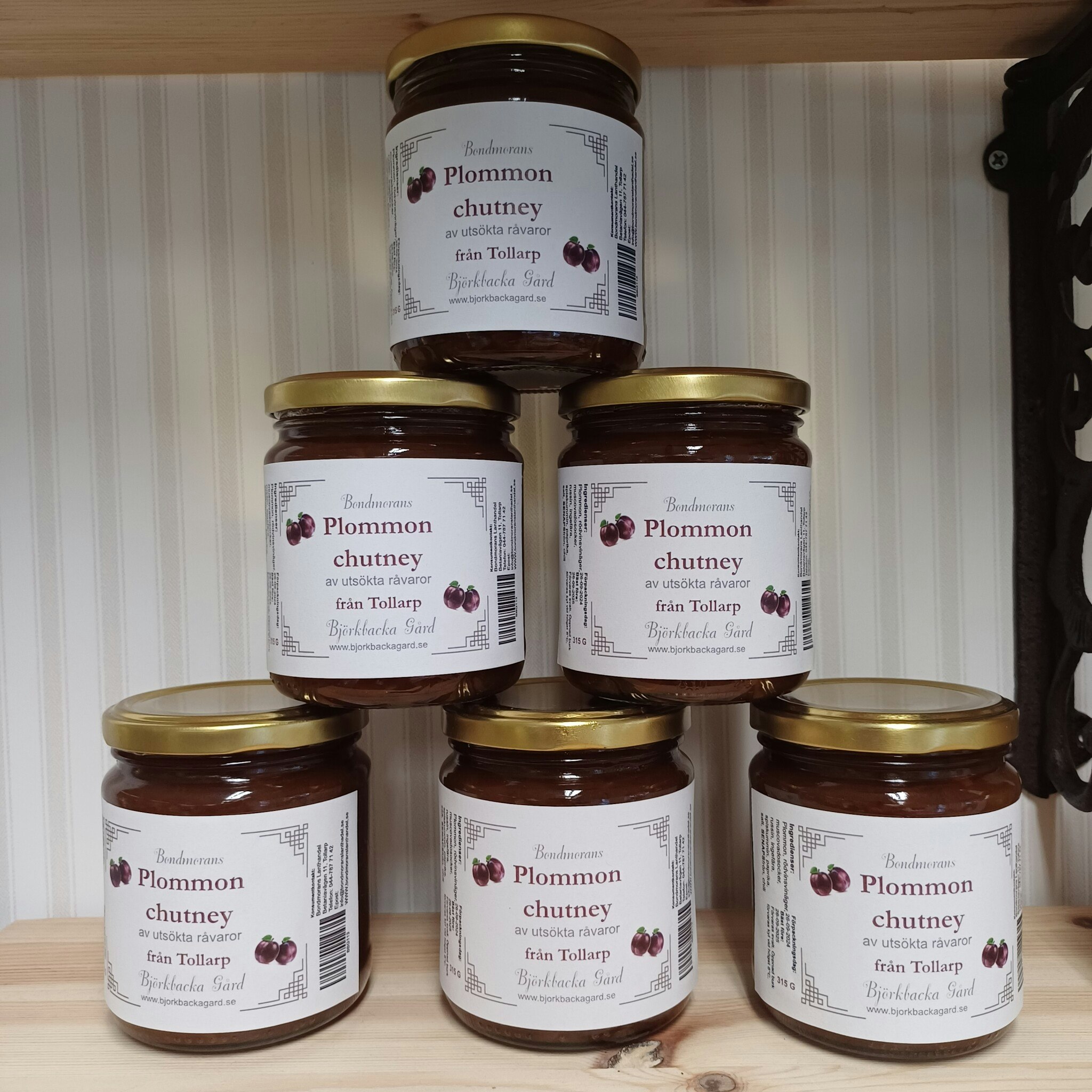 Plommonchutney 315g, Bondmorans