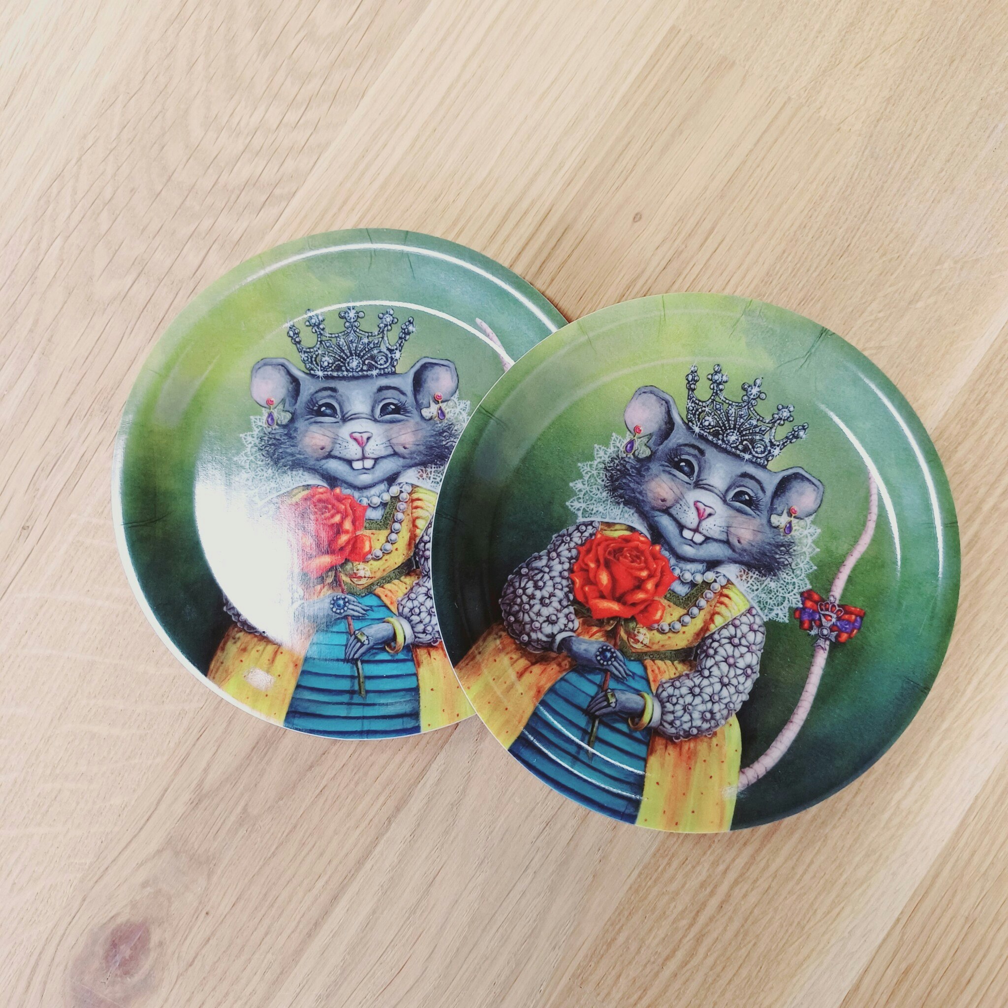 Coasters 2-pack Ebba i Kunglig skrud