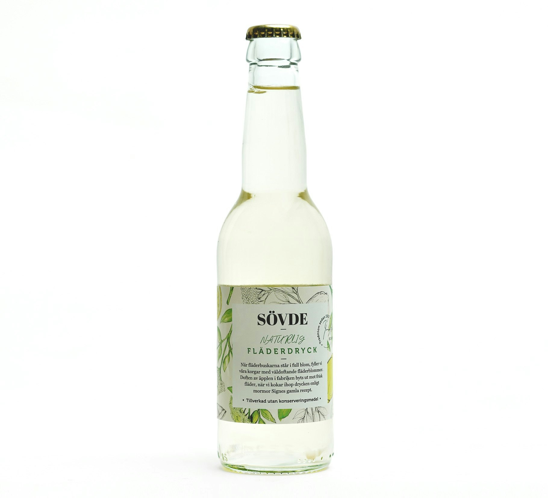 Fläderdryck 33 cl, Sövde Musteri