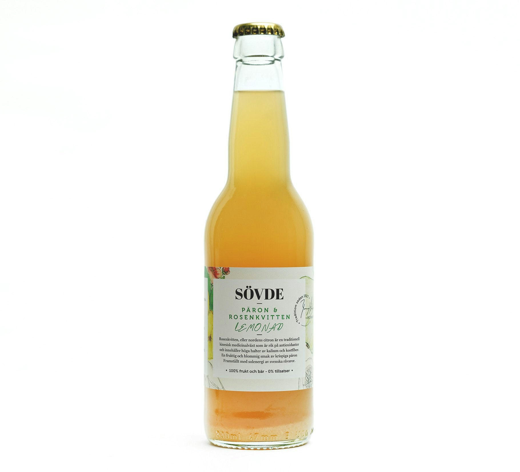 Päron & Rosenkvitten Lemonad, 33cl, Sövde Musteri