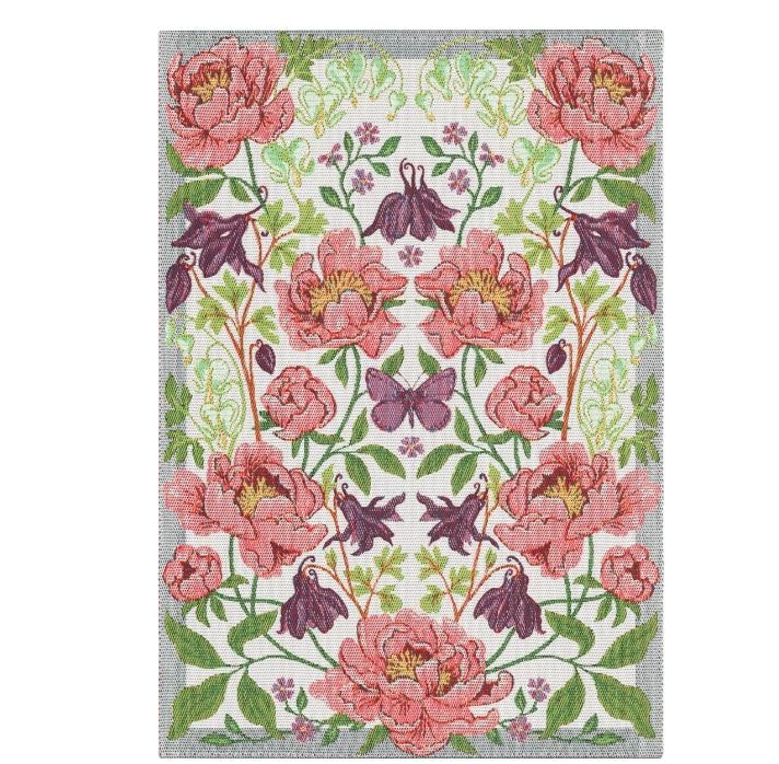 Handduk Blomsterfest 35x50 cm, Ekelund Linneväveri
