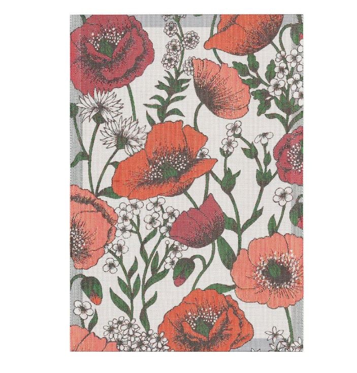 Handduk Blomsterfält 35x50 cm, Ekelund Linneväveri