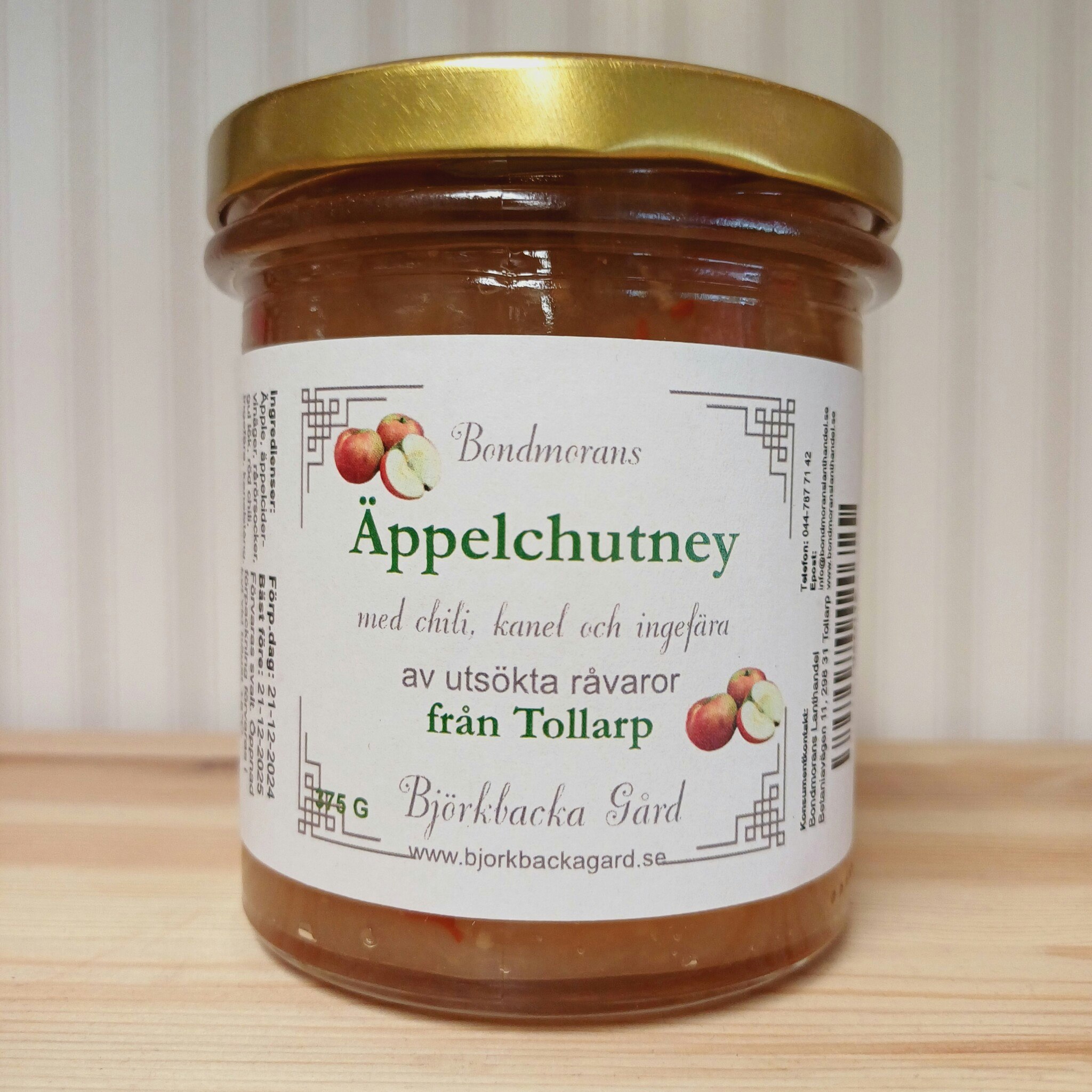 Äppelchutney 375g, Bondmorans