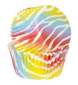 Muffinsform Zebra Brights, 75 st
