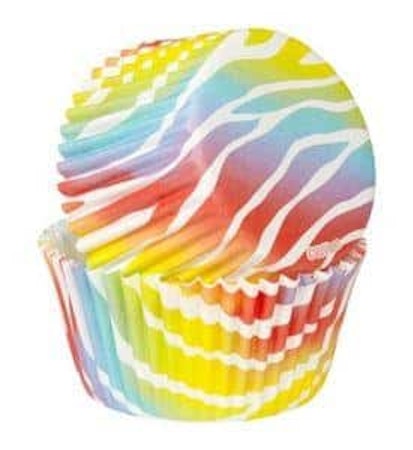 Muffinsform Zebra Brights, 75 st