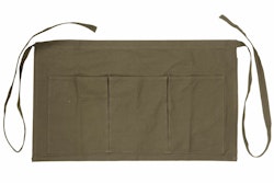 Förkläde, Vaxad Canvas Khaki, kort