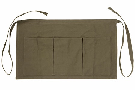 Förkläde, Vaxad Canvas Khaki, kort