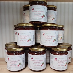 Rabarb & Jordgubbsmarmelad 385g, Bondmorans