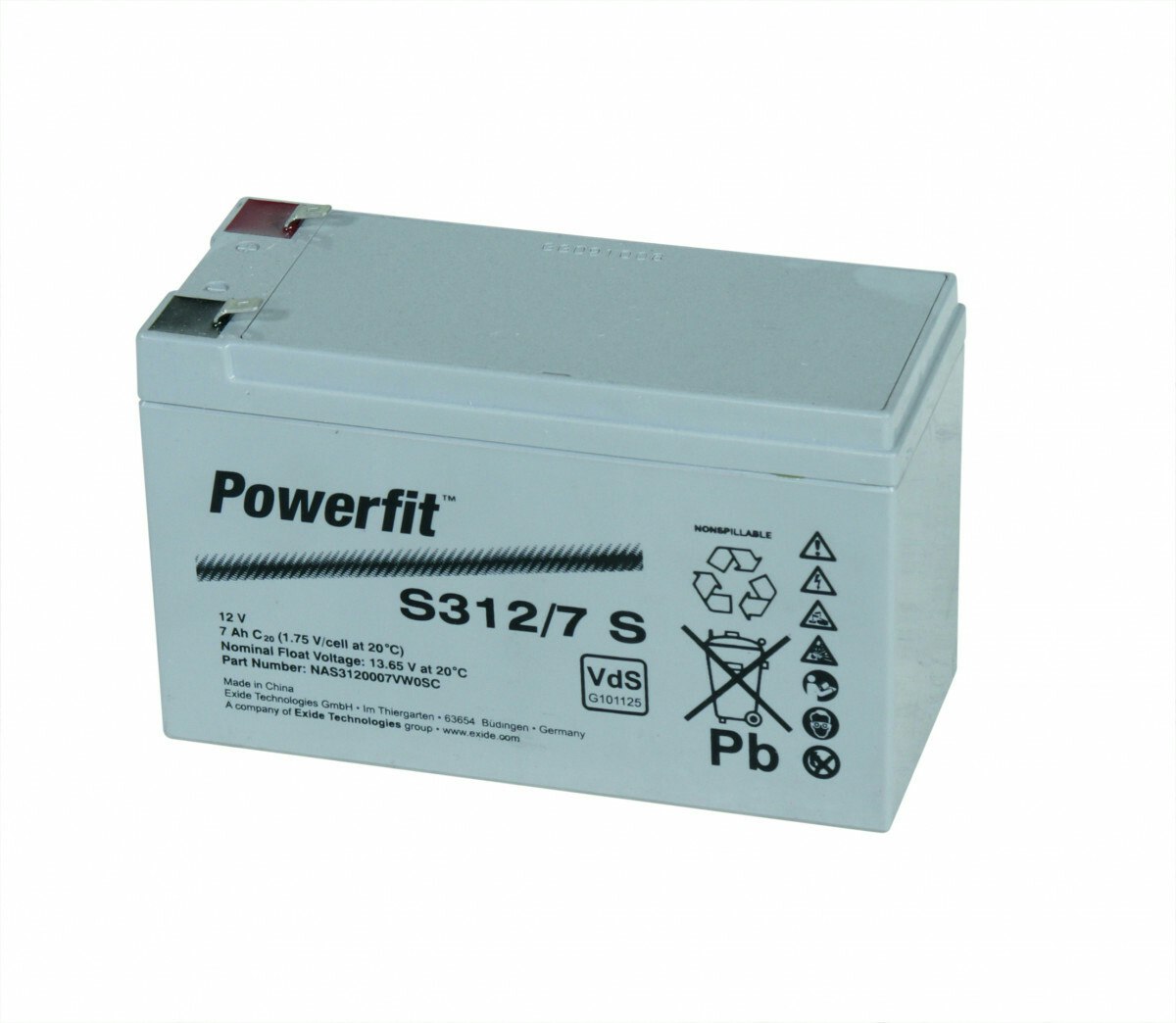 Batteri 12V 7Ah 44000