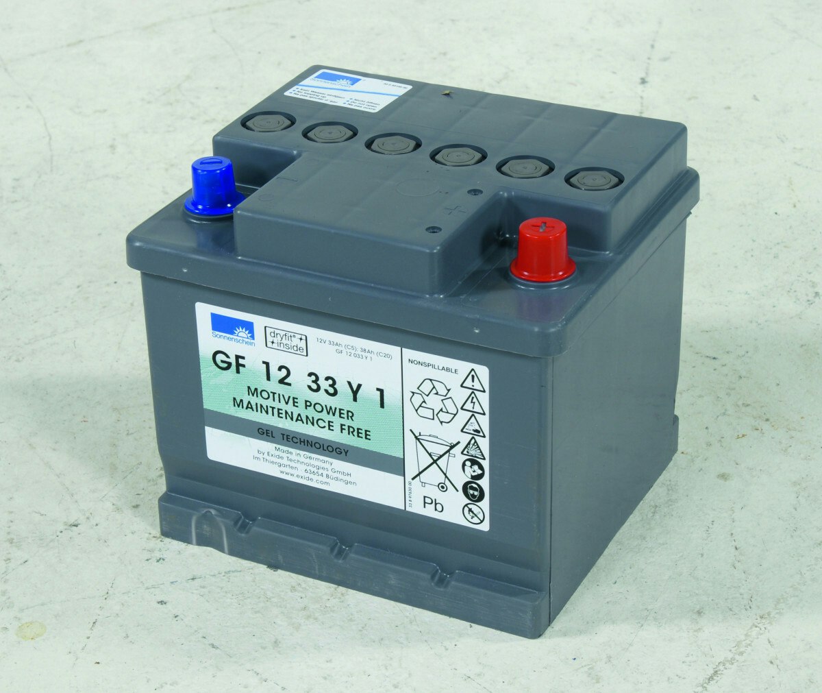 Batteri 12V 33Ah Gelat 43010