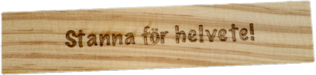 Spårapporter med text, 11 olika texter.