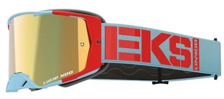 EKS Lucid Caliber LIGHT BLUE Gold Mirror Lens