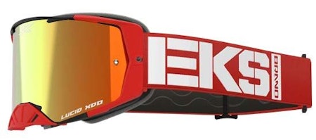 EKS Lucid Caliber RED Gold Mirror Lens