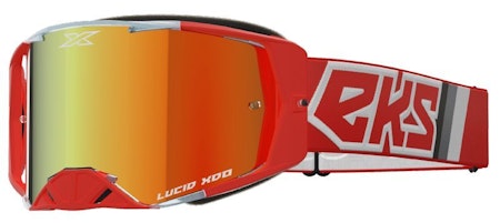 EKS Lucid Caliber RED Gold Mirror Lens