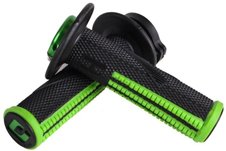 ODI Emig2 Pro V2 Lock-on Grip, 2 & 4 Stroke SVART / GRÖN