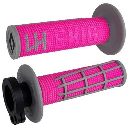 ODI Emig2 Pro V2 Lock-on Grip, 2 & 4 Stroke SVART / ROSA