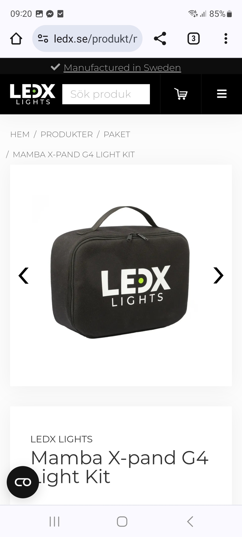 Mamba X-pand G4 Light Kit