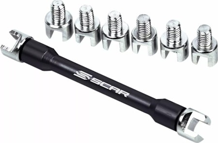 SCAR Spoke Wrench Kit Ekerverktyg Ekernyckel set 8-delar