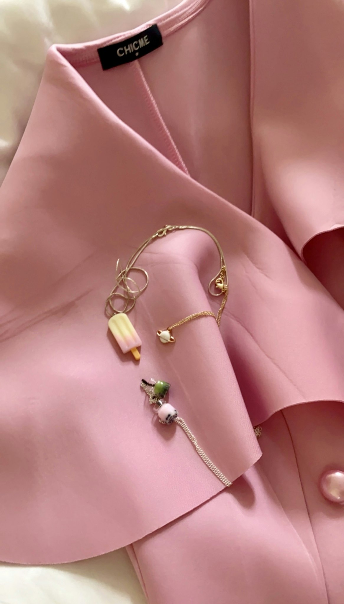 Smoothie smykker i rosa eller grønt