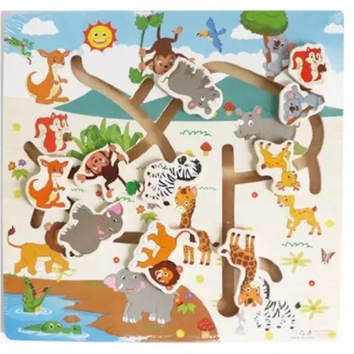 Köp Montessori pussel i trä med djur eller fordon från Coolasteprylarna.se