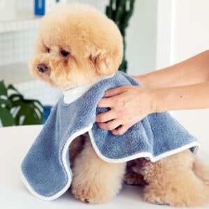Handduk och badrock för hund mjuk och lätt