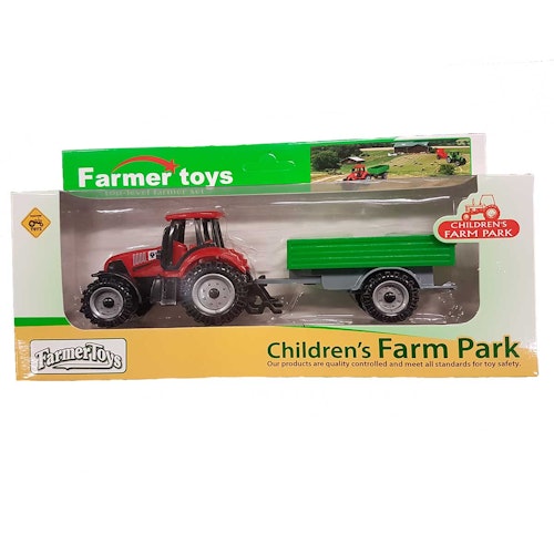 Köp traktor med släp Farmer Toys från Coolasteprylarna.se