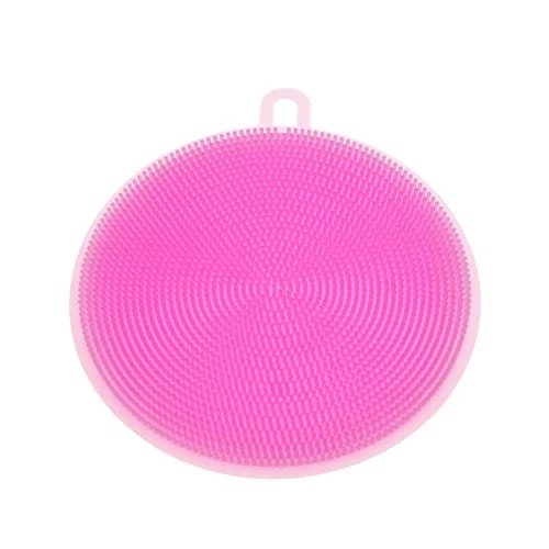 Disksvamp - tillverkad i mjuk silikon med bra kvalité färg rosa.