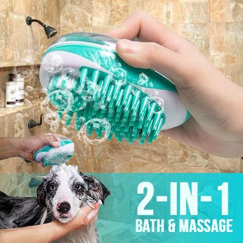 Bad- duschmassageborste för ditt husdjur.
