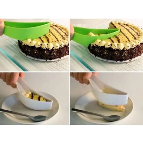 Köp tårtskärare i plast lätt att använda från Coolasteprylarna.se