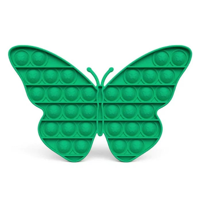 Pop It Fidget Toy modell fjäril, färg grön.