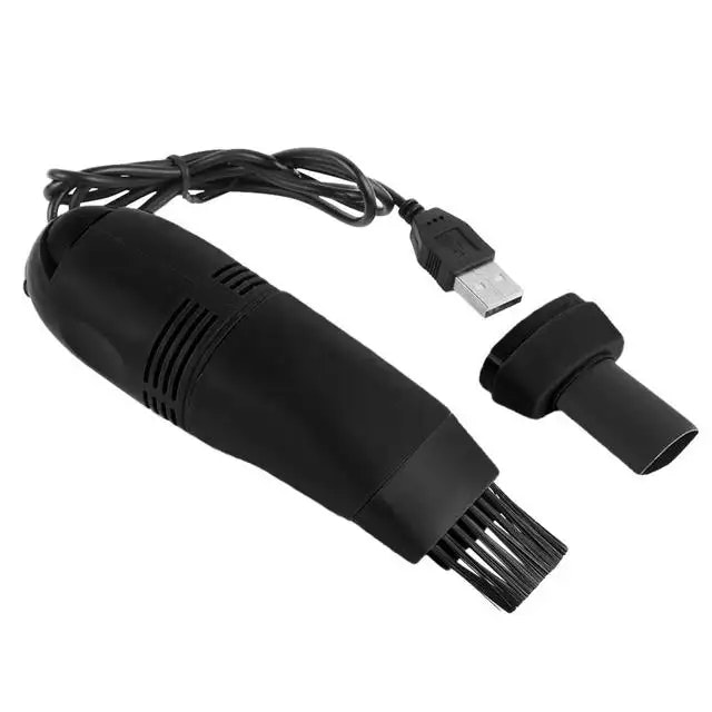 USB-driven dammsugare till dator snabb rengöring färg svart