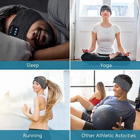 Pannband med bluetooth – Sovhörlurar